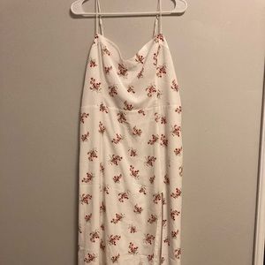 Abercrombie and Fitch size L white floral dress